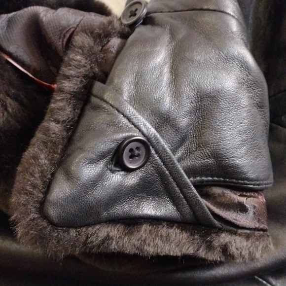 Anne Kline genuine lambskin trench coat. SzL-XL - Picture 15 of 17